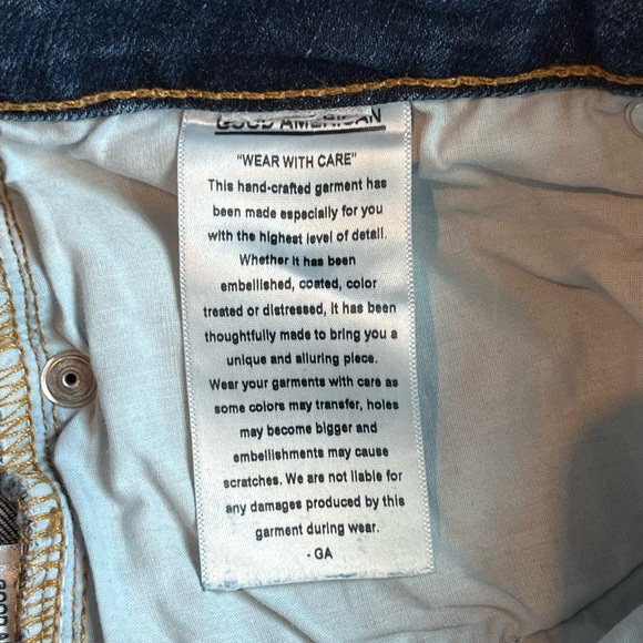 GOOD AMERICAN GOD LEGS STRAIGHT JEANS SIZE 10/30 - Picture 7 of 9